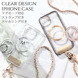 iphone12 ケース クリア リング付き iphone12mini iphone12Pro iphone12ProMAX マグセーフ対応 チェーン ストラップ 大人可愛い アイフォン 12 12mini 12pro 12promax magsafe 透明 ショルダーストラップ 肩掛け スマホリング 12ミニ 12プロ スタンド メタリック 送料無料