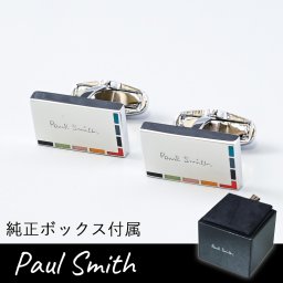 ポールスミス Paul Smith カフス メンズ カフリンクス カフスボタン マルチカラー ロゴ シルバー CUFF/GFINE 92 送別会 【スペシャルラッピング660円(別売り)】 誕生日 お中元 結婚祝い 結婚式 高級 父の日 母の日 即日発送 ホワイトデー