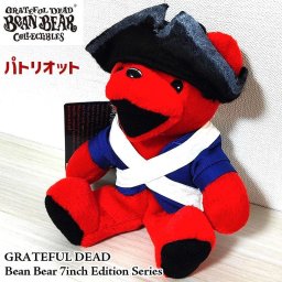 ぬいぐるみ 可愛い くま グレイトフルデッド ビーンベア パトリオット 7インチ エディションシリーズ アメリカン キャラクター 雑貨 Bean Bear 人形 デッドベア レッド GRATEFUL DEAD 熊 インテリア レディース メンズ 女性 おしゃれ プレゼント ギフト