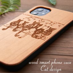 iphone8Plus ケース 木製 iphone7Plus ウッド 天然木 木目 8plus 7plus アイフォン8plus アイフォン7plus カバー アニマル ねこ 猫 おしゃれ スマホケース 8プラス 7プラス 木製ケース ウッドケース シンプル キャンプ アウトドア 耐衝撃 男女兼用 ソフトケース 送料無料