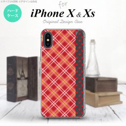 【iPhoneX】【スマホケース/スマホカバー】【アイフォンX】iPhoneX スマホケース カバー アイフォンX タータン・ドット 赤 nk-ipx-1531【メール便送料無料】