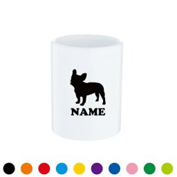 「フレンチ・ブルドック」犬種別ドッグシルエット 名入れ湯呑み 名前入れ お名前入り  昇華プリント 誕生日 結婚記念日 父の日 母の日 敬老の日 御祝い 還暦 古希 喜寿 退職祝い