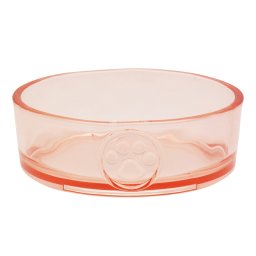 Tar Hong クリアボウル コーラルオレンジ フードボウル 犬 猫 食器 餌皿 すべり止め 食洗器対応 BPAフリー
