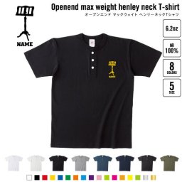 譜面台 名入れヘンリーネックTシャツ ヘンリーネック 名入れTシャツ 首元ネコ目ボタン ボタンTシャツ 首元アクセント メンズ レディース    吹奏楽 楽器 バンド 楽団 クラシック オーケストラ