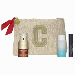 クラランス ダブルセーラムアイキット  3点+ポーチ  |  CLARINS  スキンケアコフレ 美容グッズ コスメ化粧品 誕生日 クリスマス ホワイトデー 結婚記念日 ウエディングギフト 母の日 送別会 バレンタインデー 女性 彼女 妻奥さん 母お母さん 女友達