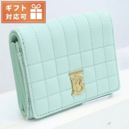 バーバリー 三折財布小銭入付き レディース ブランド BURBERRY イタリア 8072780 COOL MINT グリーン系 財布