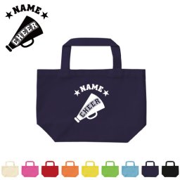 「チアメガホン」お名前入りトートバッグSサイズ/部活、スポーツ、卒団記念品、名入れ、卒部、卒団、卒業、記念品、コットンバッグ、オフ会メンズ レディース キッズ 幼稚園 小学生 中学生 高校生 大学生 社会人 【ents】 ピクトグラム