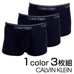 カルバンクライン ボクサーパンツ Calvin Klein ローライズ マイクロファイバー ストレッチ ブラック 3パック S/M/L/XL