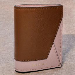 マルニ 二つ折り財布 レディース ブランド MARNI PFMO0055U1-P2644 ブラウン/ピンク