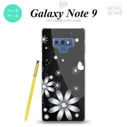 Galaxy Note 9 ギャラクシー ノート9 SC-01L SCV40 スマホケース カバー ハードケース 花柄・ガーベラ 黒 nk-note9-065[スマホ,スマホケース,スマホカバー,ケース,カバー,ジャケット]