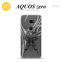 AQUOS zero アクオス ゼロ 801SH スマホケース カバー ソフトケース ピンスト line×黒 nk-801sh-tp1235[スマホ,スマホケース,スマホカバー,ケース,カバー,ジャケット]
