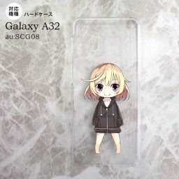 SCG08 Galaxy A32 ケース ハードケース 女の子 C クリア nk-a32-1334