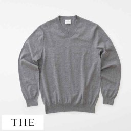 THE (ザ) SWEATER V-neck Vネック セーター コットン長袖/おしゃれ/男性/プレゼント ギフト/