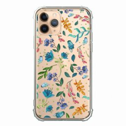 TPUケース 衝撃吸収 耐衝撃 デザイン iPhone12対応ケース クリアケース ハードケース iPhone12Promax iPhone12mini iPhoneSE(第2世代) iPhone11ProMax iPhoneX/XS iPhoneXR iPhone8plus ケースボタニカルフラワー 花柄 手書き風 カラフル 可愛い
