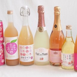 桃のお酒を楽しめる8本セット(山梨県ももワイン もも梅酒ももはじめました 国産もものお酒 信州のももを使ったワイン カフェ ド パリ ピーチスパークリング(フランス) 脱アルコールカールユングピーチ(ドイツ) 福島もものチューハイ缶) 720ml×2本 500ml×2本