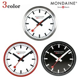 モンディーン クォーツ 電池式 クロック 掛時計 ブランド メンズ レディース MONDAINE アナログ ホワイト ブラック スイス製 選べるモデル