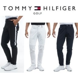 トミーヒルフィガー ゴルフ メンズ サイドロゴ テーパードパンツ TOMMY HILFIGER  THMA324 2023年春夏モデル お誕生日祝い お祝い 記念品 お父さん 父の日 彼氏 男性 30代 40代 50代 60代  還暦祝い 敬老の日 人気プレゼント プレゼント