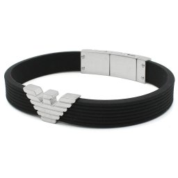 エンポリオアルマーニ EMPORIO ARMANI ブレスレット アクセサリー EGS3168040 メンズ ブラック 海外正規品