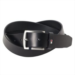 トミーヒルフィガー TOMMY HILFIGER ベルト レザーベルト AM0AM08360990 105 メンズ ブラック カジュアル ビジネス 本革 レザー