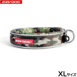 イージードッグ EZYDOG ネオカラー XL グリーンカモ 首輪 ウェットスーツ素材 反射 大型犬