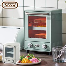 【Toffy公式】オーブントースター【送料無料】K-TS4 縦型 トースター オーブン スリム 2段 家電 パン焼き器 タイマー 焼きムラ 火力切替 庫内温度調整器 時短 グラタン デザート 調理家電 引っ越し祝い 一人暮らし ギフト 贈り物 トフィー