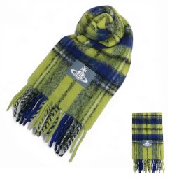 ヴィヴィアンウエストウッド マフラー Vivienne Westwood CHUNKY TARTAN 8103014F-W01BM-E401 YELLOW イエロー ユニセックス