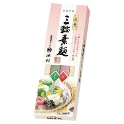 【ギフト対応無料】池利 三色三輪素麺 (Q-S) ※送料無料(ポスト投函)