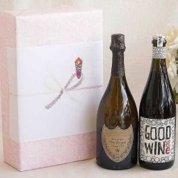正規ドンペリニヨン白ギフトボックス2本セット シャンパンドンペリニヨン白(フランス)750mlスパークリング赤ワイングッドワイン バブルス シラーズ赤(オーストラリア)750ml