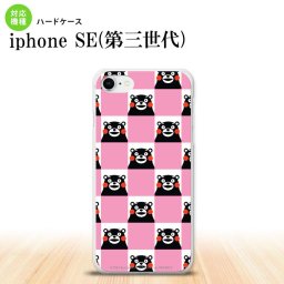 iPhoneSE 3 iPhoneSE 3 スマホケース ハードケース くまモン スクエア ピンク メンズ レディース nk-ise3-km21