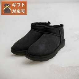 アグ UGG Classic Ultra Mini クラシックウルトラミニ ムートンブーツ 1116109-BLACK-6 レディース black 23.0cm 靴