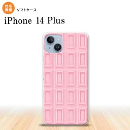 iPhone14 plsu iPhone14 plsu スマホケース 背面ケースソフトケース チョコ ストロベリー ピンク 2022年 10月発売 nk-i14pl-tp737