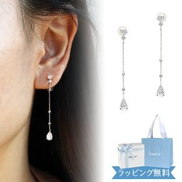 リボン済＆紙袋 4°c イヤリング カナル ヨンドシー 正規品 レディース canal4℃ 4度 4c 4ドシー シルバー ロジウムコーティング ジュエリー アクセサリー プレゼント ギフト 祝い 喜ばれるギフト