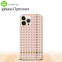 iPhone13ProMax iPhone13 Pro Max ケース ハードケース 花十時 シック 茶 iPhone13 プロ マックス 6.7インチ おしゃれ かわいい メンズ レディース キッズ デザインたくさん nk-i13pm-1352