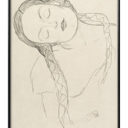 グスタフ クリムト 女性の半身像 A3 サイズ ポスター アート おしゃれ 絵画 インテリア 北欧 イラスト マット紙 艶消し アートパネル 額 フレーム デザイン 壁掛け ギフト 新築祝い ディスプレイ 引越し祝い　新生活　空間デザイン 