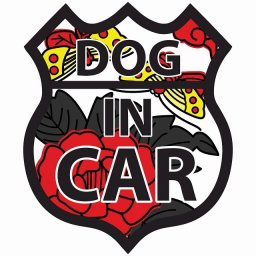 DOG IN CAR ステッカー 花札柄 牡丹に蝶 ルート66 愛犬車用グッズ カーステッカー シール sticker 安全対策 あおり運転 かっこいい おしゃれ かわいい 車ステッカー ステッカー 車 サインステッカー ドライブ 防水 屋外 屋内 カーサイン