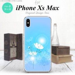 iPhoneXsMax iPhone XS Max スマホケース ハードケース コスモス 水色 メンズ レディース nk-ixm-607