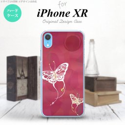 iPhoneXR iPhone XR スマホケース ハードケース 蝶 和柄 ピンク メンズ レディース nk-ipxr-1552