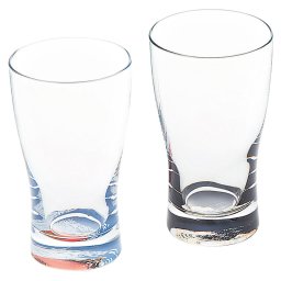ぬりもんde Verre 蒔絵北斎 ミニグラスペアセット ／グラス 食器 キッチン用品 敬老の日 プレゼント ギフト お祝い いつ 70代 80代 メッセージ おじい おばあ 祖父母 お彼岸 お供え 秋 2026 送料無料 ギフト プレゼント プチギフト 内祝い 快気祝い 出産祝い 結婚祝い 引出物 新築祝い お返し