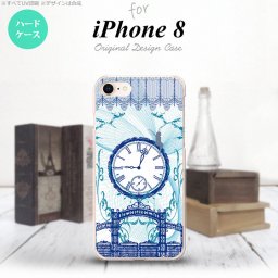 iPhone7 iPhone8 スマホケース ハードケース 時計 妖精 青 メンズ レディース nk-ip8-1257