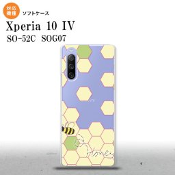 SO-52C SOG07 Xperia 10IV スマホケース 背面ケースソフトケース ハニー クリア 緑 2022年 7月発売 nk-xp104-tp1682