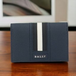 バリー ブランド IDカードケース メンズ カードケース BALLY タイク カード入れ 名刺入れ パスケース コンパクト レザー 6218027 ネイビー おしゃれ プレゼント