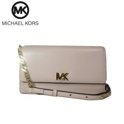 マイケルコース ブティック Michael Kors 財布 32T7GOXC4L レザー 斜め掛け CROSSBODIES / XL WALLET ON A CHAIN / SOFT PINK(ライトピンク系)【レディース】