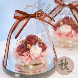 ガラスドーム エレガンス プリザーブドフラワー 誕生日 結婚祝い プレゼント ギフト 退職祝い 還暦祝い ブリザーブドフラワー 結婚記念日 プリザーブド フラワー お返し 還暦 花 バラ 贈り物 ブリザード プリザ お祝い 電報 結婚式 記念日 女性 おしゃれ 人気 ガラスドーム エレガンス お彼岸 敬老の日