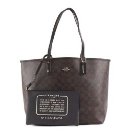 コーチファクトリー COACH FACTORY トートバッグ F36658 IMAA8 ダークブラウン シグネチャー