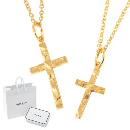 ペアネックレス ゴールド クロス 十字架 ギフトラッピング ペアでお届け♪シルバー925 オシャレなクロス ショッピングバッグ付 close to me クロストゥーミー  アクセサリー ジュエリー