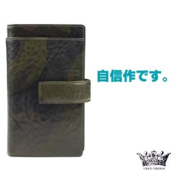 【雑誌サファリ掲載】財布 メンズ スマホケース iPhoneケース Voice Ciao ヴォイスチャオ モバイル財布 イタリアンレザー 革 皮 レザー KMP-02 ブランド 人気