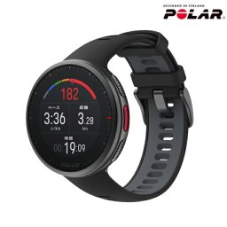 ポラール VANTAGE V2 ブラック M/L スマートウォッチ メンズ レディース プレミアム マルチスポーツウォッチ Bluetooth POLAR 90082710 記念品 ギフト