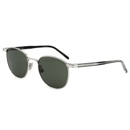 イヴサンローラン(サンローラン) Yves Saint Laurent サングラス ノーズパット SL 747-002 ボストン型 メンズ レディース ユニセックス シルバー+グレー