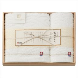 今治謹製 白織タオル フェイスタオル&ウォッシュタオル（木箱入）  SR23020  内祝 内祝い お祝 御祝 記念品 出産内祝い プレゼント 快気祝い 粗供養 引出物