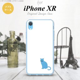 iPhoneXR iPhone XR スマホケース ソフトケース 猫 影 白 クリア メンズ レディース nk-ipxr-tp428